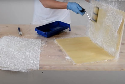 Fibreglass Mat 1m² 300g/m² for Polyester Resins GRP Impregnation – White