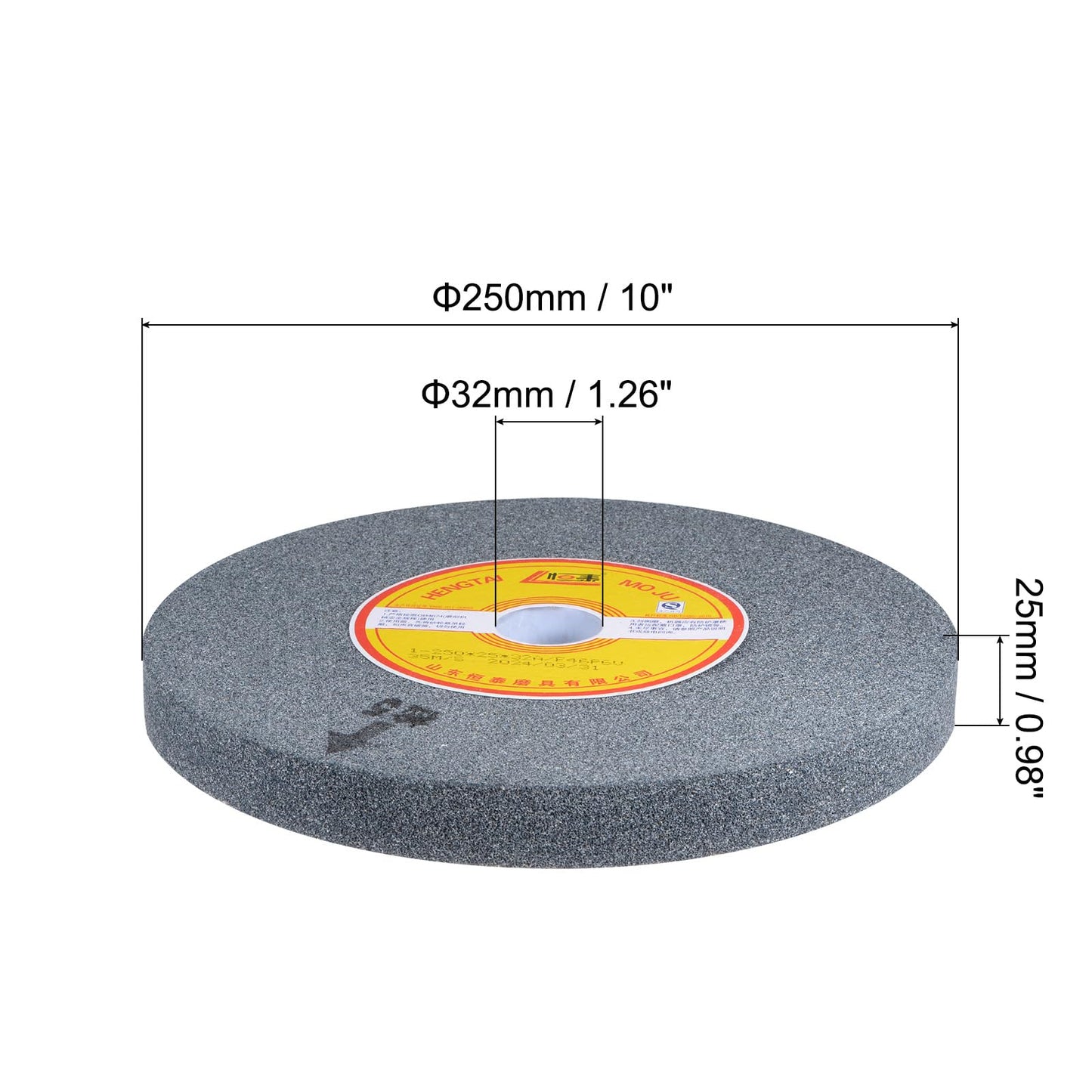 Grinding Wheel 250x32x25mm 80 Grit Brown Corundum – For Steel