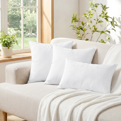 Pillowcase Twin Pack 30x50cm Microfibre with Zipper – White