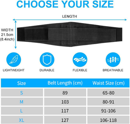 ACWOO Back Brace Back Support Belt for Men and Women, Breathable Back Belt, Back Support for Sports Back Brace Relieves Back,