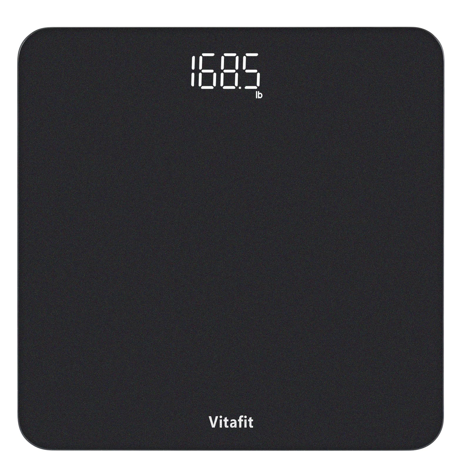 Vitafit Digital Bathroom Scale, High Accuracy, LED Display, Step-On Function, 182 kg Capacity, 3 x AAA Batteries Included,