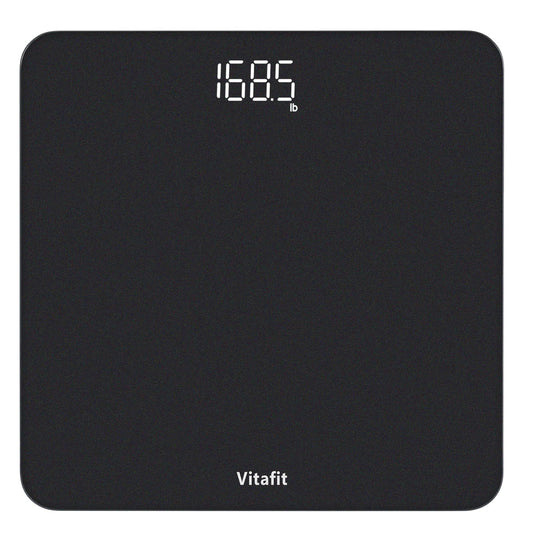 Vitafit Digital Bathroom Scale, High Accuracy, LED Display, Step-On Function, 182 kg Capacity, 3 x AAA Batteries Included,