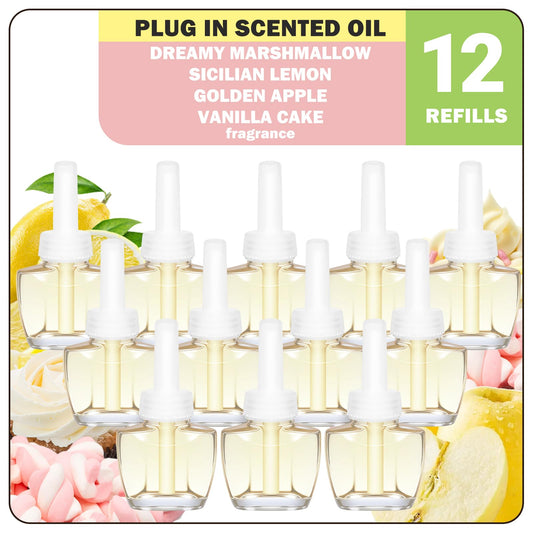 Fragrance Oil Refill for Air Fresheners 12 x 19ml – Dreamy Marshmallow