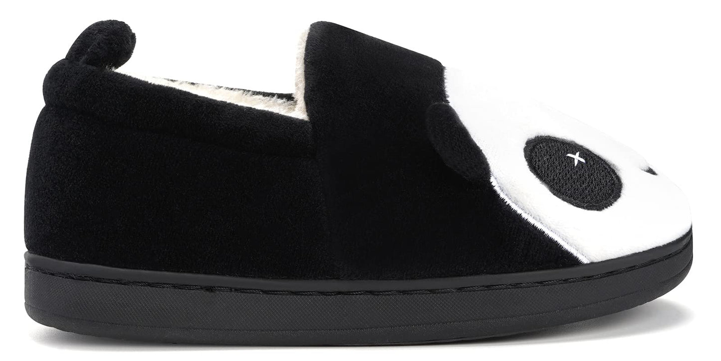 Kids' Plush Cat Slippers Non-Slip Warm – Black EU30-31 (Label 210)
