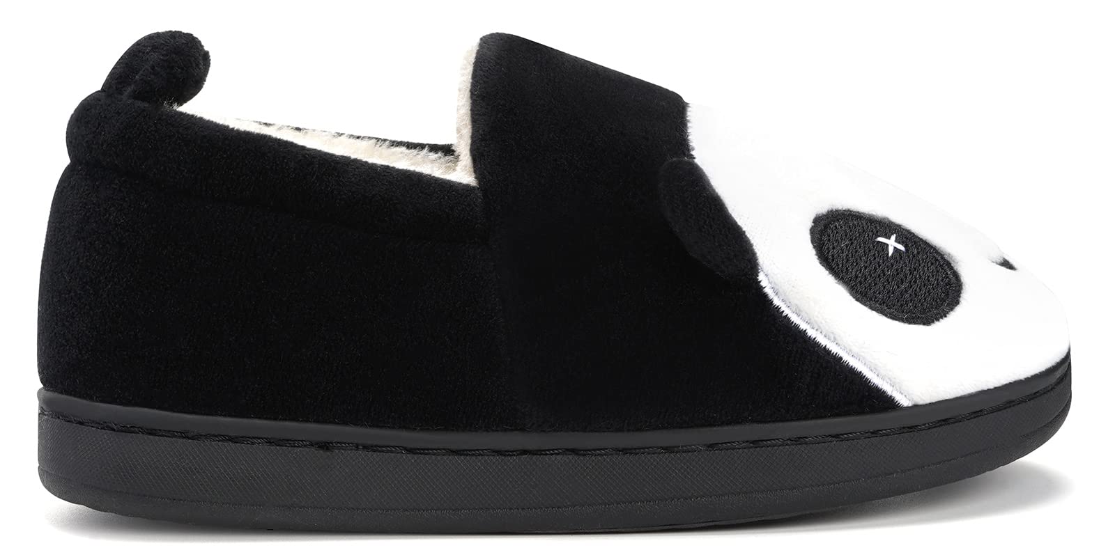 Kids' Plush Cat Slippers Non-Slip Warm – Black EU30-31 (Label 210)
