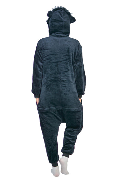 Gorilla Onesie Costume Adult Animal Jumpsuit Pajamas – S