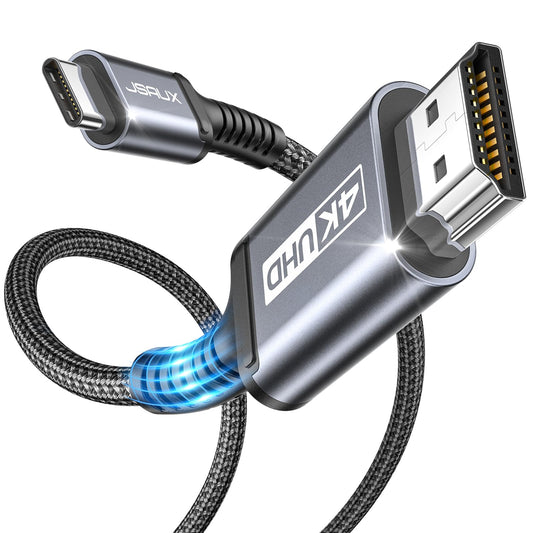 USB-C to HDMI Cable 2M 4K UHD Braided – Black