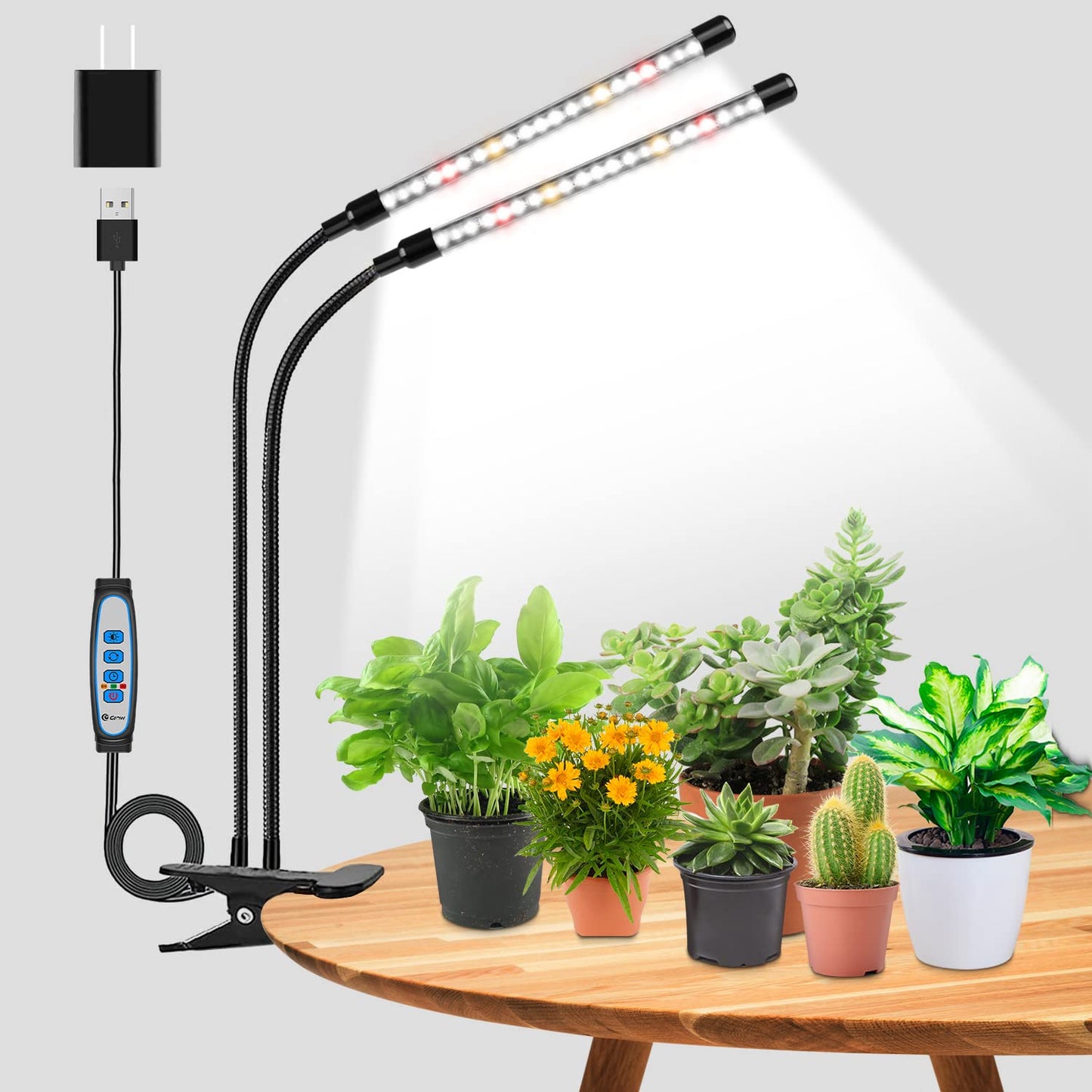 wolezek plant lamp LED, full spectrum growth lamps for plants, 6000K plant light for indoor plants, plant lamp, grow light