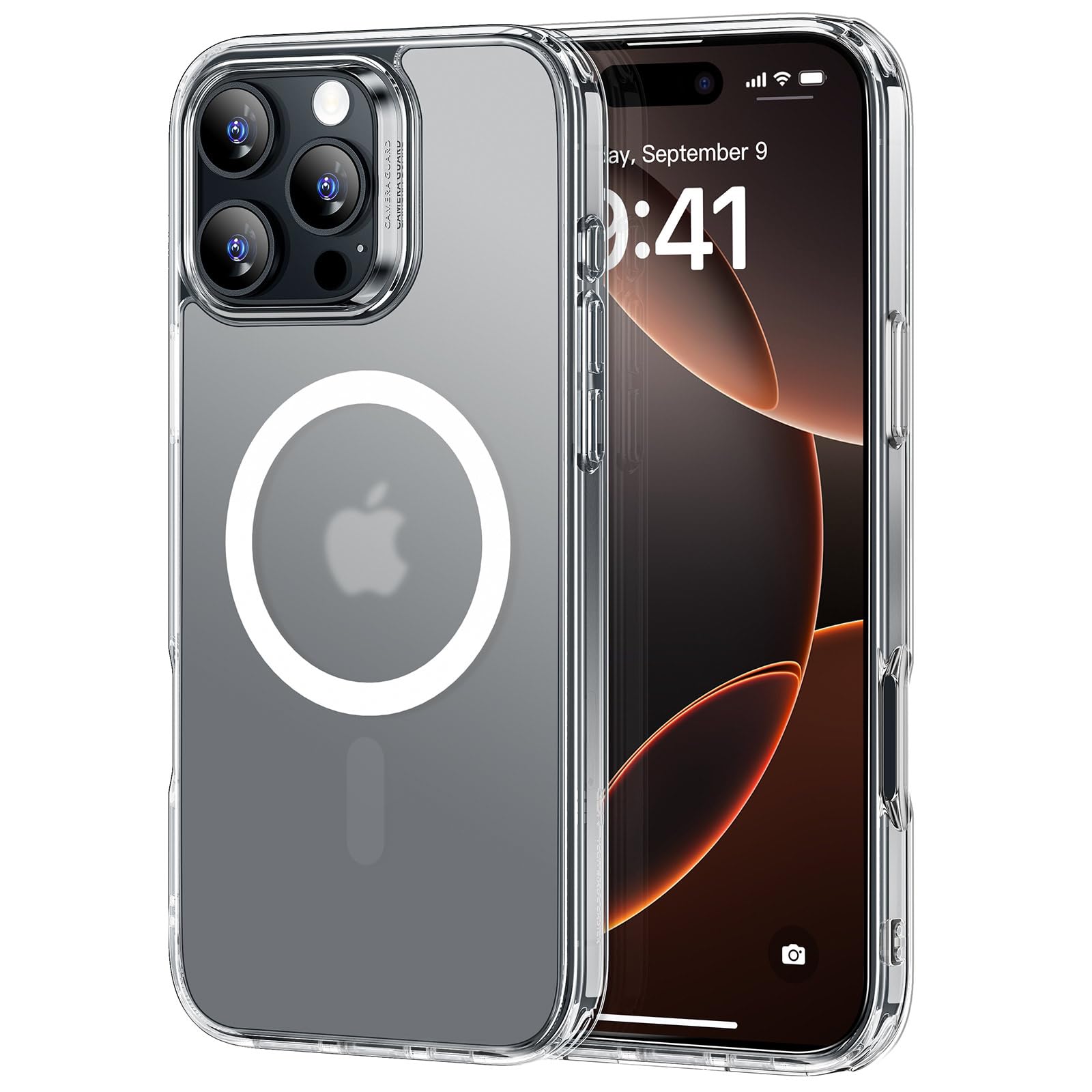 ESR iPhone 16 Pro Case MagSafe Military-Grade Protection – Frosted Clear 6.1 Inch