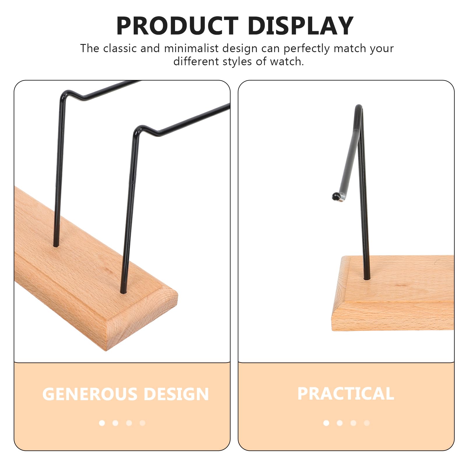 YARNOW Iron Jewelry Stand Minimalist Display for Earrings and Necklaces – 21x16x8 cm