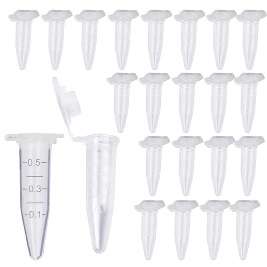 Micro Centrifuge Tubes 0.5ml Plastic Test Tubes with Snap Cap – 300 Pcs