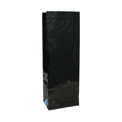 Flat-Bottom Gift Bags 50-Pack 4-Ply Black 400ml Food-Safe