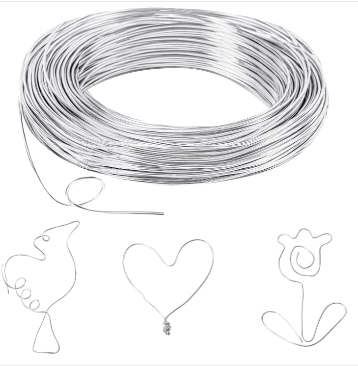 Stainless Steel Jewelry Wire 0.9mm x 50m Soft Flexible for Crafts – Silver