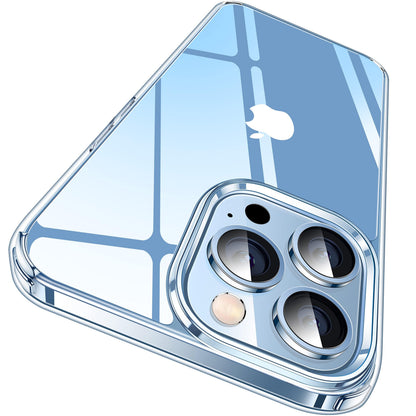 iPhone 13 Pro Case Indestructible Military Protection Slim Transparent – Clear