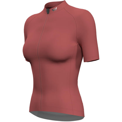 Women's Short Sleeve Cycling Jersey Breathable Road Bike Top with 3 Rear Pockets – Coral Pink XL