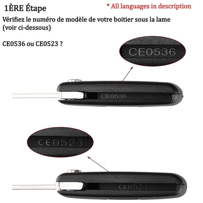 OGGIPRO 2 Button Key Housing for Peugeot/Citroen – CE0523