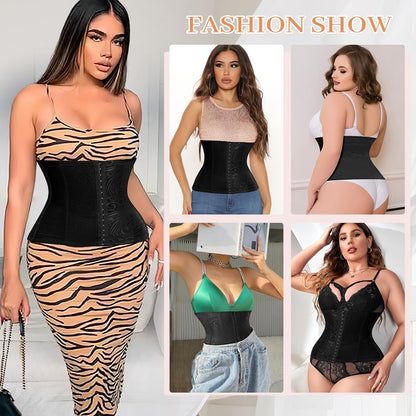 Slimming belt, flat stomach, women, mesh, slimming corset, figure-shaping, figure-shaping, belt, black, 46