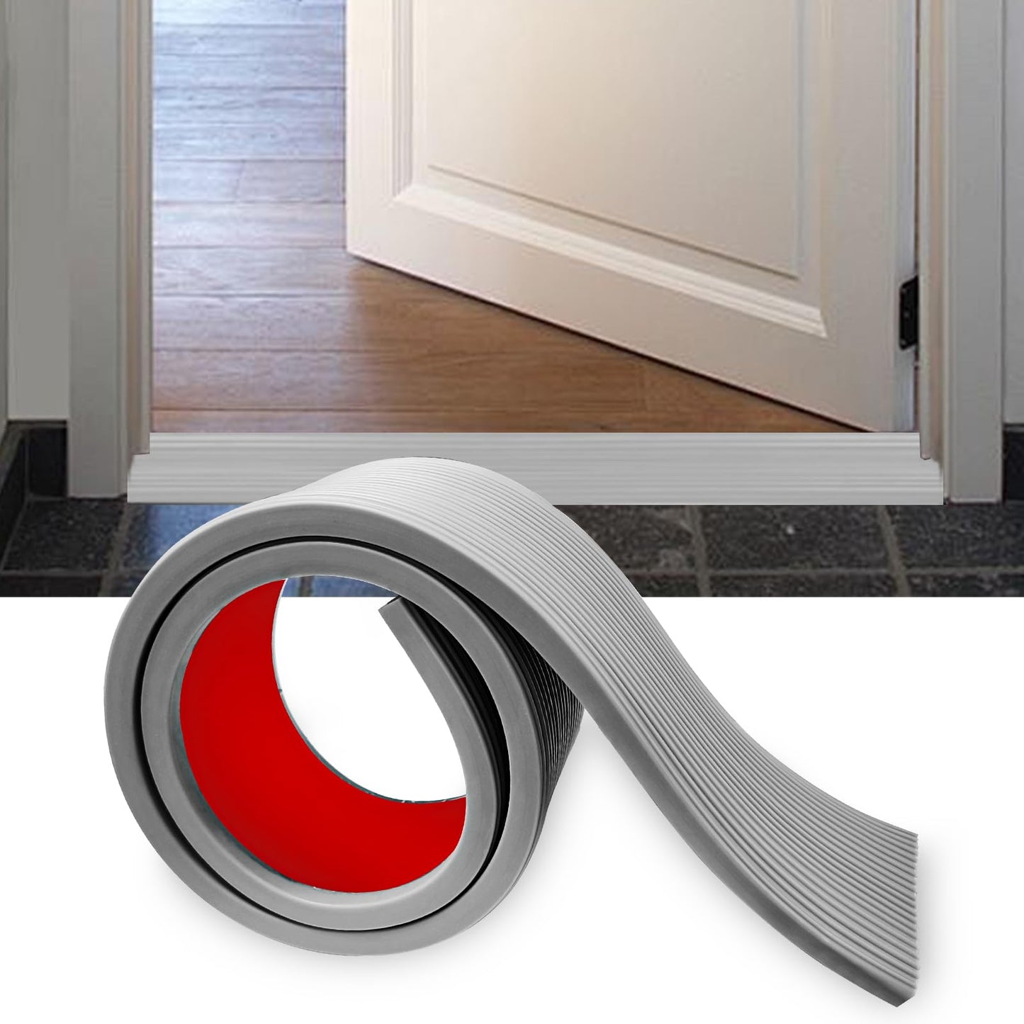 1M*8cm*2.0cm door threshold ramp, load capacity up to 800 kg, self-adhesive rubber ramp for 2.0cm height difference, door