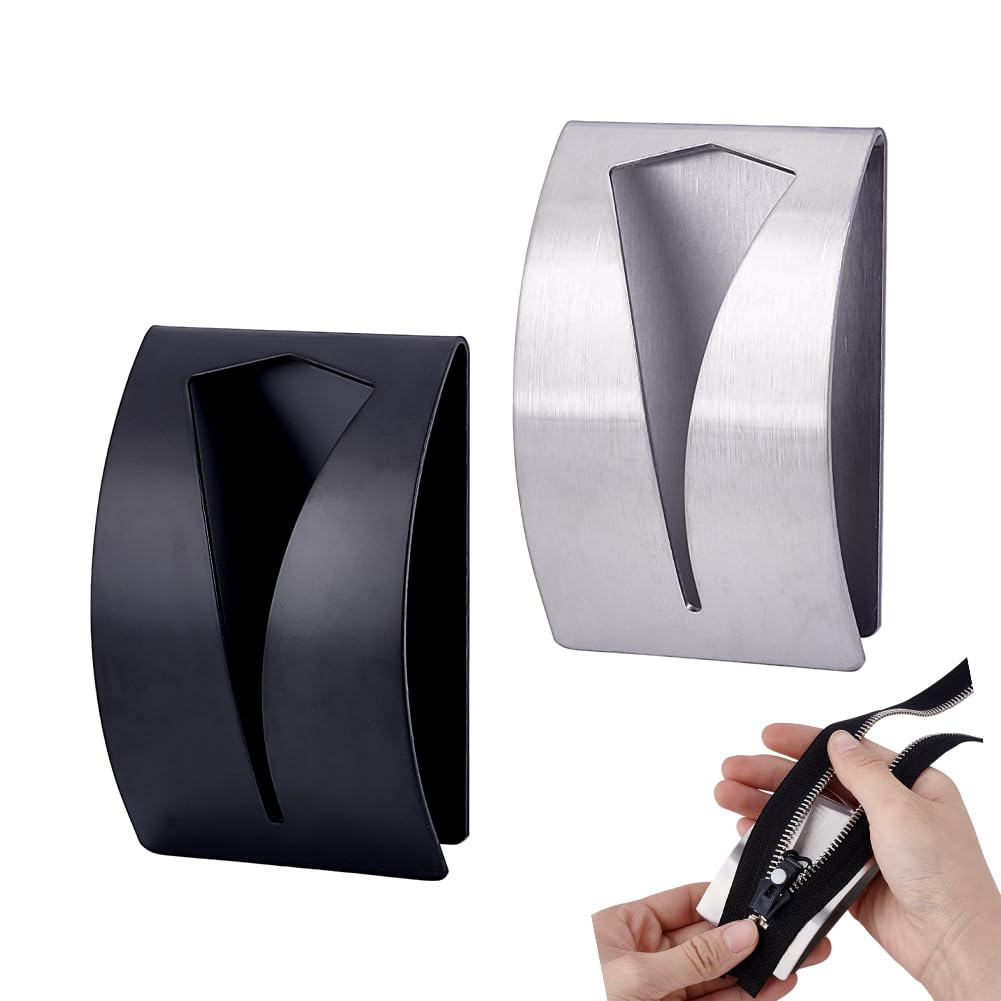 Zipper Fixing Tool 2pc Stainless Steel Zipper Pull Slider Repair Slider Helper for Clothing – 2 Colours