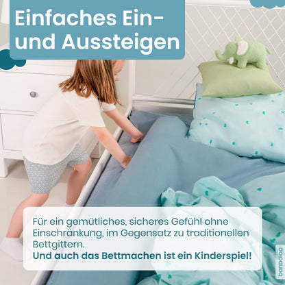 BANBALOO - Bed Guard Rail - Toddler Bed Roll, Edge Cushion with Memory Foam Padding, Bed Guard Rail - Non-Slip Portable