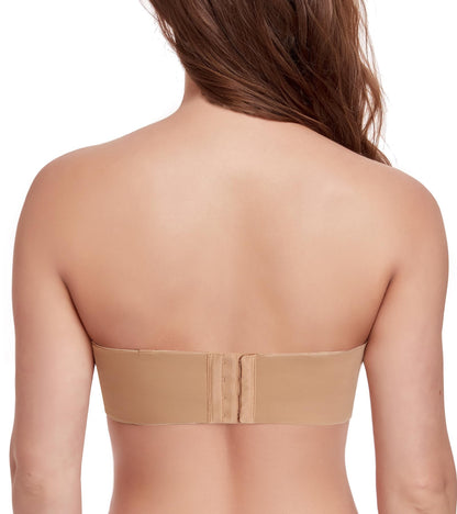 Women's Strapless Underwire Multiway T-Shirt Bra Unpadded Minimizer – Pecan 80C