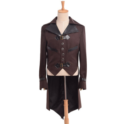 Steampunk Victorian Gothic Tailcoat Jacket Men's Halloween Costume – XL