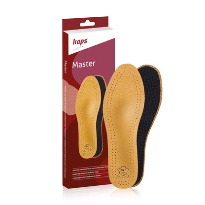 Orthopedic leather insoles for metatarsalgia, forefoot pain, and flat feet, for men and women, Kaps Master (39 EUR / 6