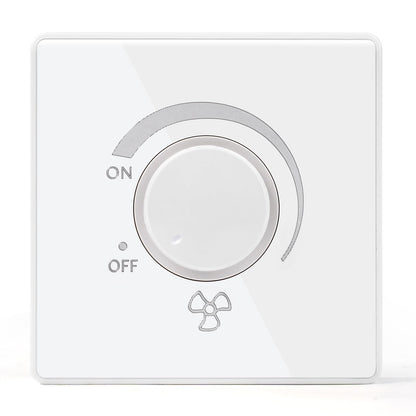 DEWIN Wall Switch, 86 Type Ceiling Fan Speed Controller Wall Mounted Dimmer Switch 10A AC 220V