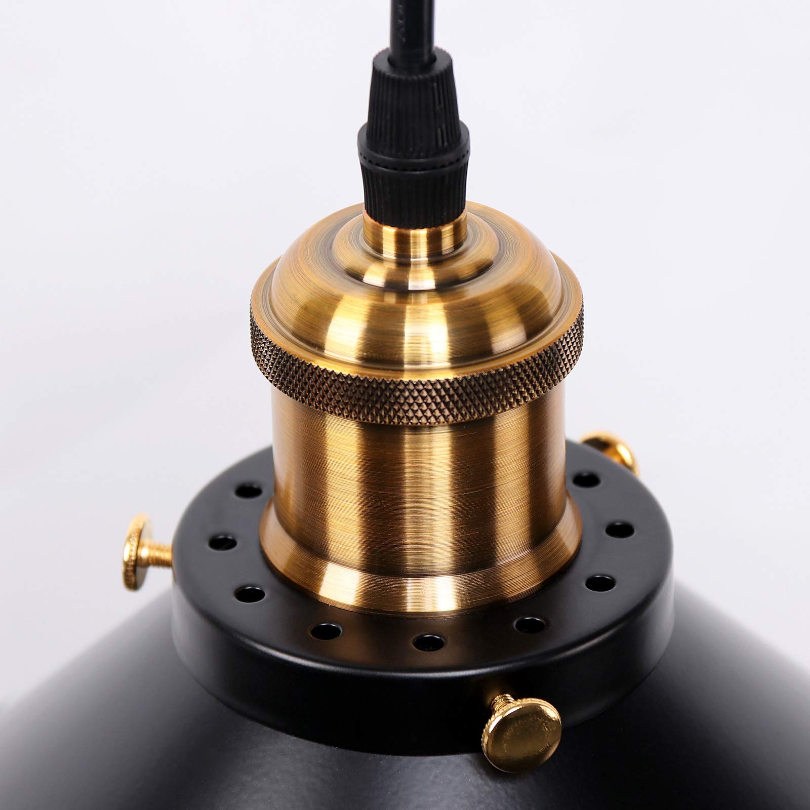 Newrays Vintage Retro Black Pendant Light Shade Loft Iron Umbrella Kitchen Bar Hanging Ceiling Lamp