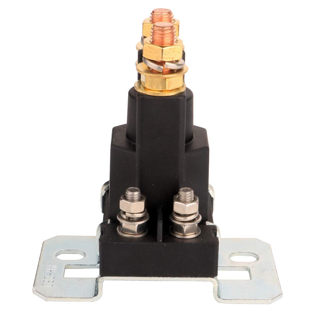 Gebildet 4-pin heavy-duty high-current relay battery isolator 12V DC 500A vehicle SPST contactor double isolator ON/Off