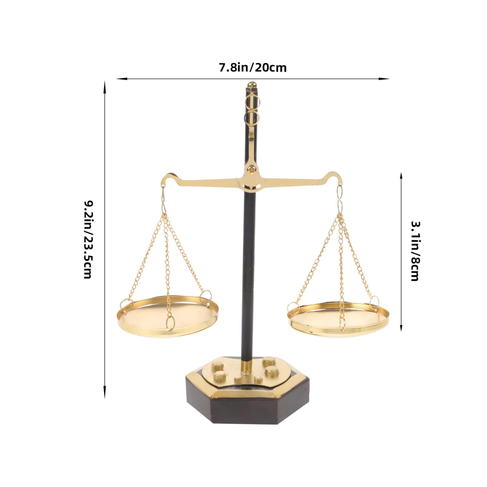 Scales of Justice Metal Desk Ornament Law Office Decoration – 23.5x20x9cm