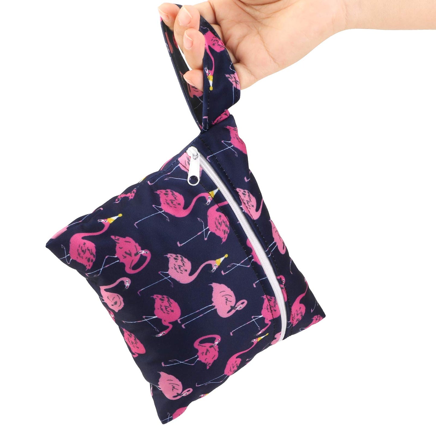 Phogary Reusable Pads, Antibacterial Bamboo Panty Liners with Waterproof Pouch, Washable Overnight Pads for Heavy Menstrual