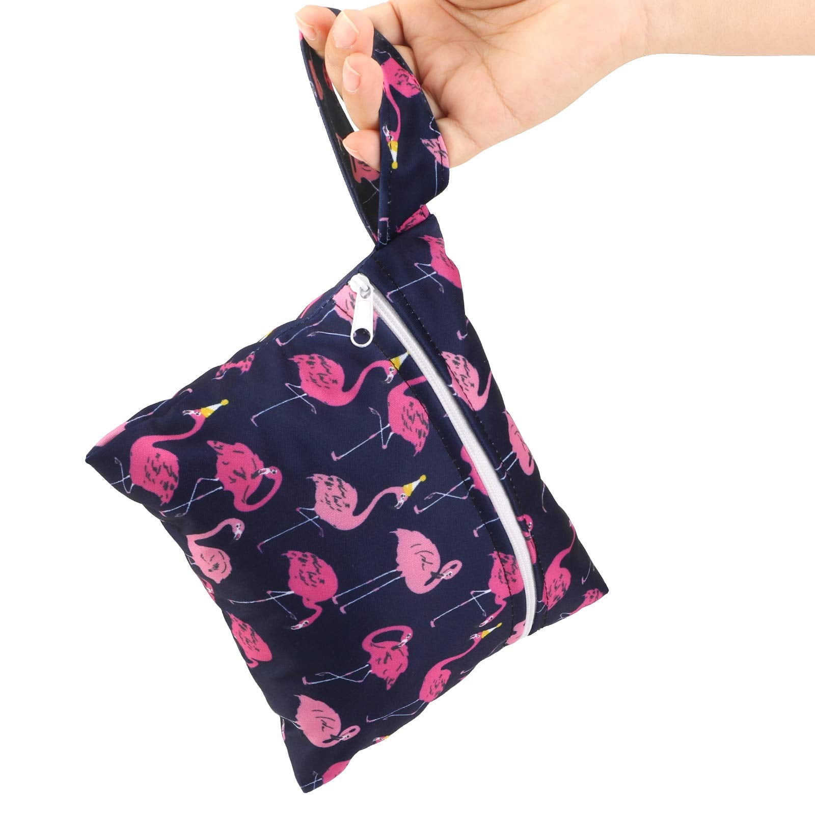 Phogary Reusable Pads, Antibacterial Bamboo Panty Liners with Waterproof Pouch, Washable Overnight Pads for Heavy Menstrual