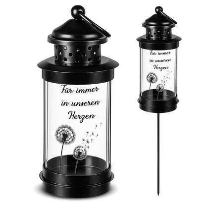 Grave Lantern Weatherproof with Ground Spike Memorial Stick Lantern 41.2cm – 41.2cm