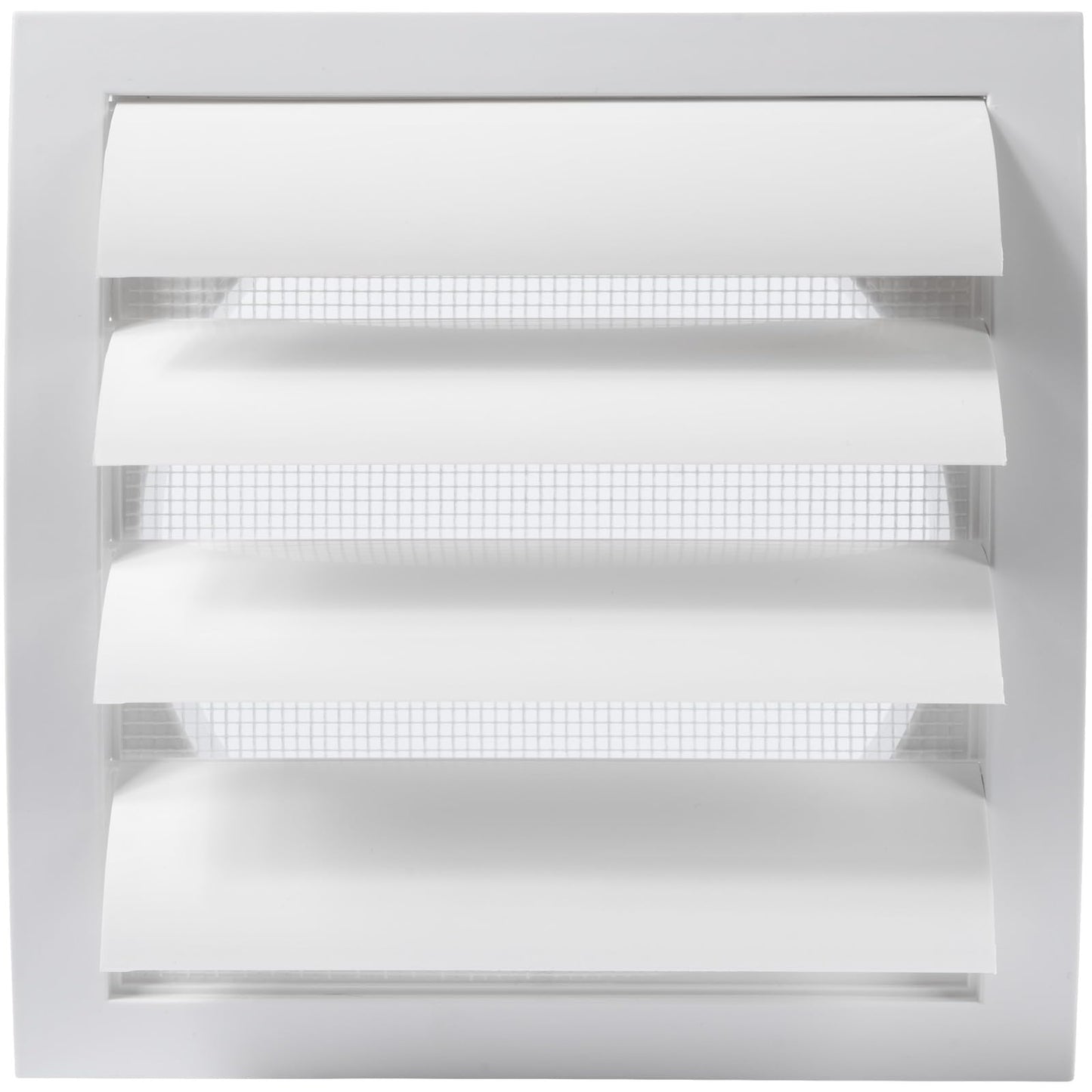 15cm White Exhaust Hood Vent with Built-in Screen and Flange, White, Air Vent Cover, HVAC Exhaust Duct Cover, Drain Plug