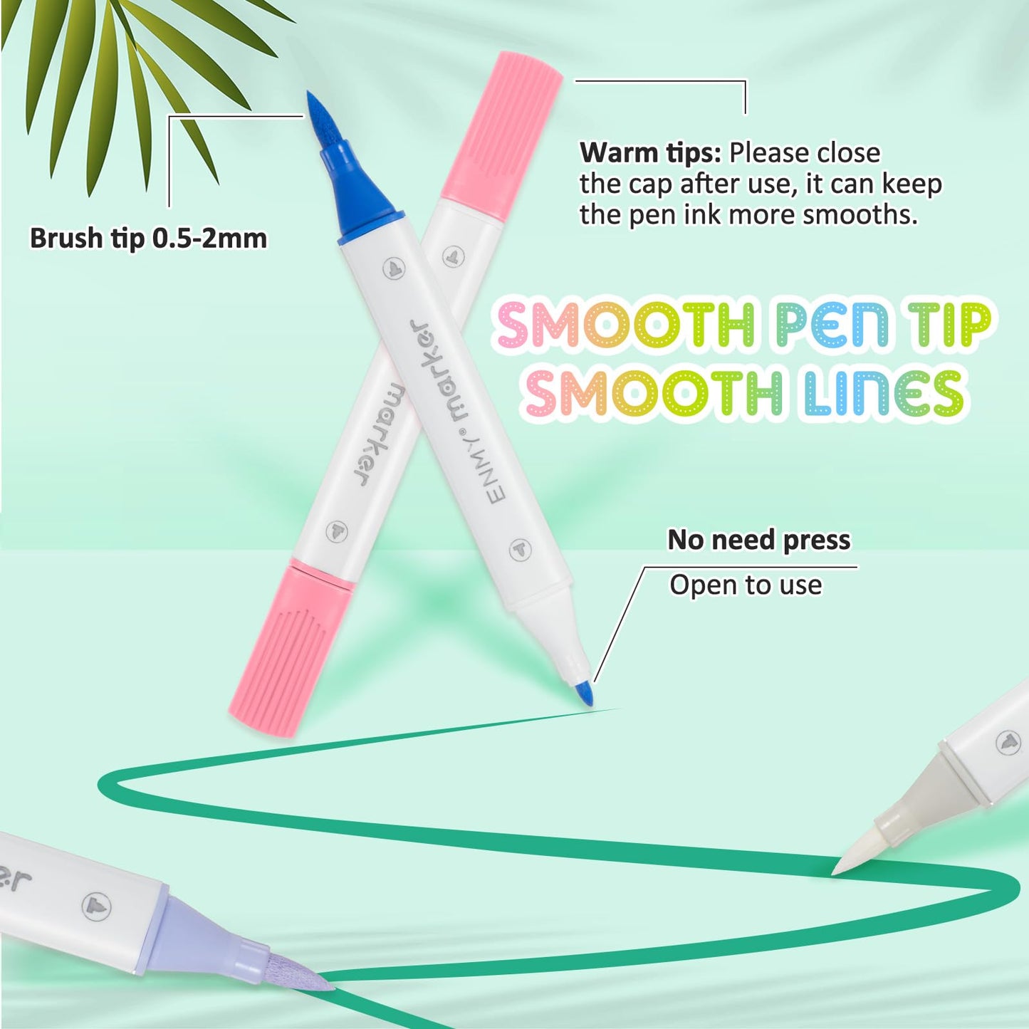 Tenare 24 Porcelain Paint Pens Dual Tip Set for Mugs Glass Ceramics – 24 Colours