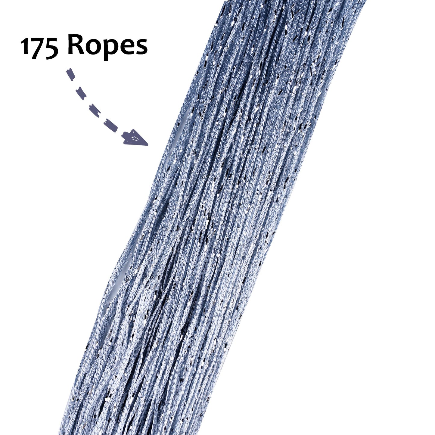 2 Glitter Curtains Room Divider Panels for Doors & Windows – 100 x 200 cm