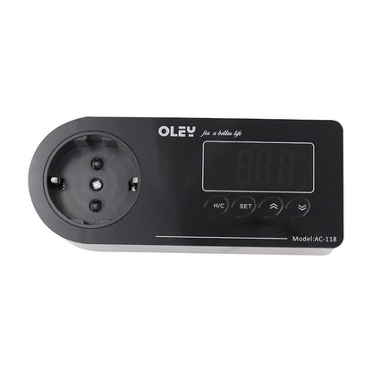 VOANZO Reptile Thermostat Intelligent Temperature Controller for Thermostat Terrarium Reptiles Aquariums Insect Heaters Round