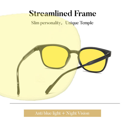Polarized Anti‑Glare Yellow Lens Glasses for Driving & Cycling – Yellow