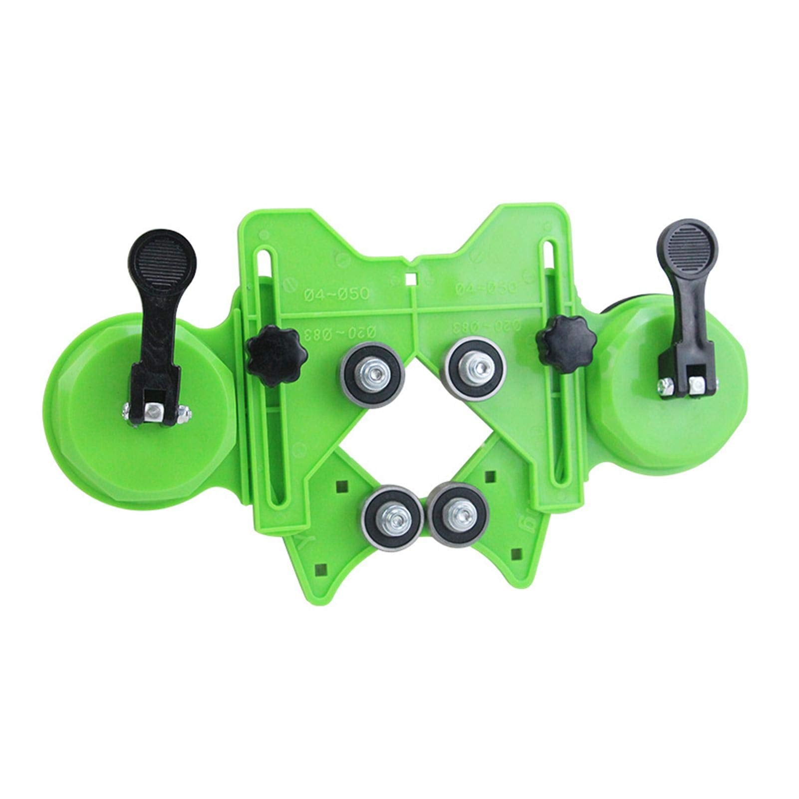 POHOVE Drill Hole Saw Guide Jig, 4-83mm Adjustable Diamond Hole Cutter Centering Locator Holder with Vacuum Suction Cup