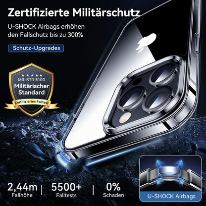 iPhone 13 Pro Case Indestructible Military Protection Slim Transparent – Clear