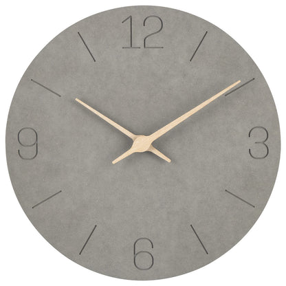 Warminn MDF Wooden Wall Clock Without Ticking Noise Silent Modern 30cm Quartz Large Battery Operated Wall Clock Easy to Read