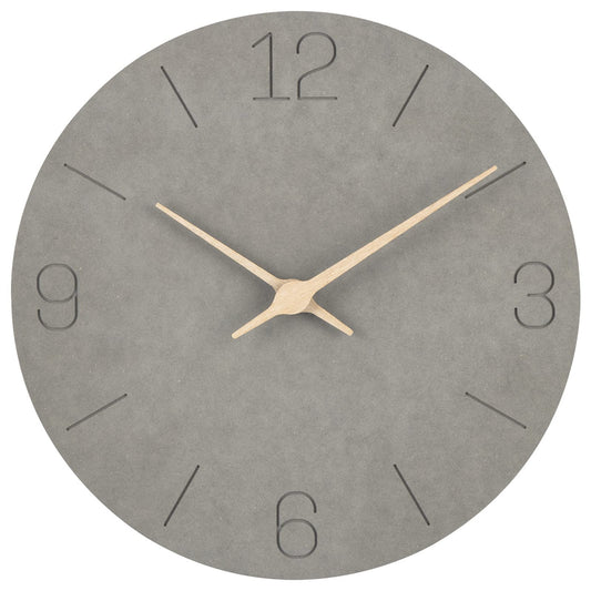 Warminn MDF Wooden Wall Clock Without Ticking Noise Silent Modern 30cm Quartz Large Battery Operated Wall Clock Easy to Read