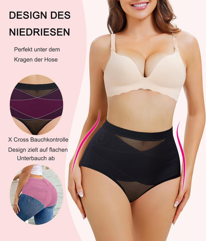 Women's Shapewear Briefs 2-Pack Tummy Control Low Waist Figure Shaping
