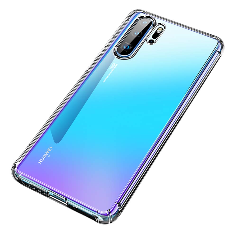 Uluck Crystal Clear Soft TPU Phone Case for Huawei P30 Pro – Pure Clear (6.47 inch)
