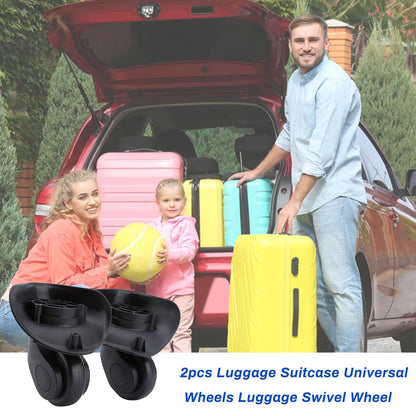 Pack of 2 replacement wheels for suitcases, luggage replacement wheels, universal luggage replacement wheel, suitcase wheels
