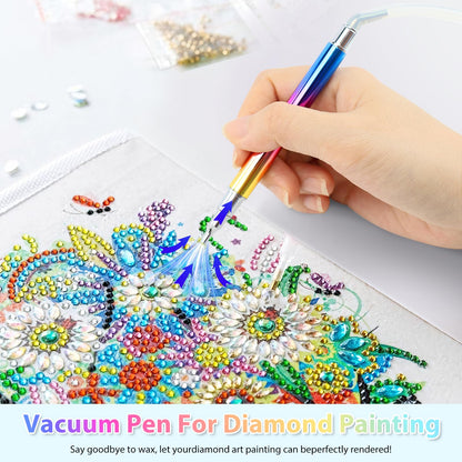 testyu E-Painter Diamond Painting Pen, Electric Diamond Painting Pen Vacuum Diamond Painting Pen Kits with Storage Tray, 3