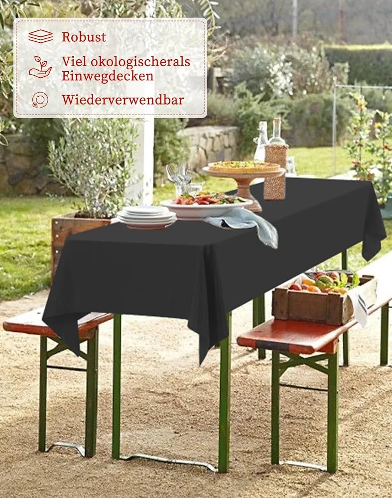 Alus galda pārklāji, 6 gab. komplekts, 100x250cm (tumši pelēks) - Gultify