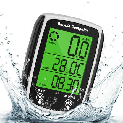 URAQT Digital Bicycle Computer 19 Functions Waterproof – Black