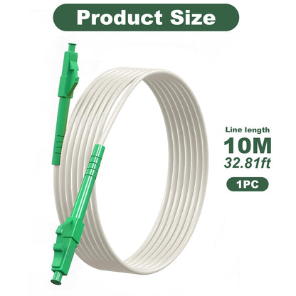 Fiber Patch Cable 10m Singlemode Simplex FTTH for Router – White